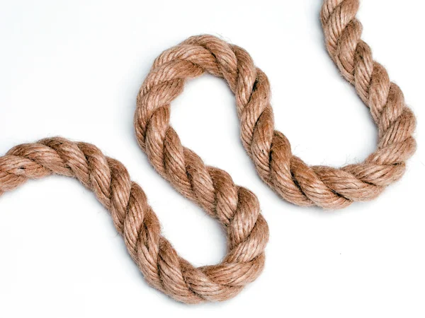 Rope isolated on white — Stock Photo, Image