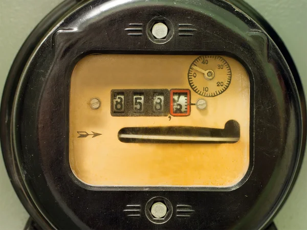 Electricity supply meter — Stock Photo, Image