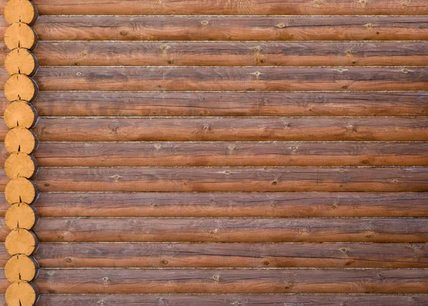 Struttura della casa di tronchi di legno — Foto Stock