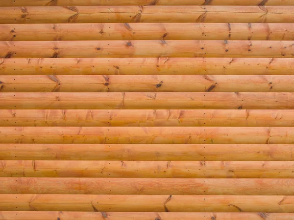 Structure de maison en bois rond de construction — Photo