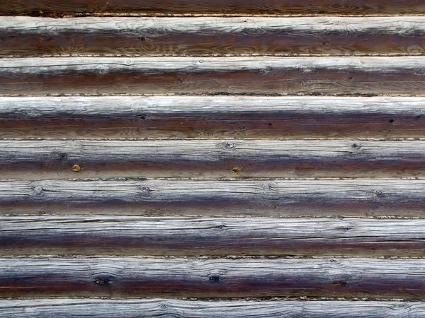Blockhausstruktur des Holzbaus — Stockfoto