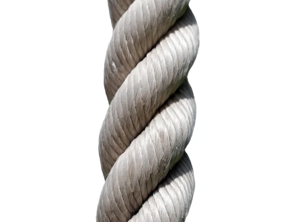 Мотузка ізольована на білому — стокове фото