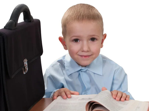 Kind mit Buch — Stockfoto