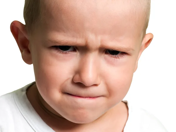Criança pequena em tristeza — Fotografia de Stock