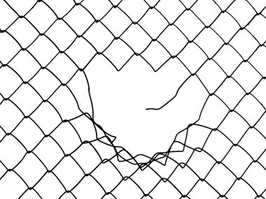 Wire fence clipart