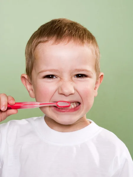 Teeth brushing — Stock Photo, Image