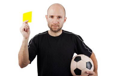 Yellow card clipart