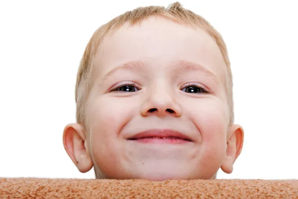 Маленький ребенок улыбается — стоковое фото