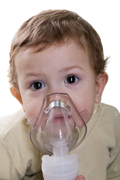 Inhaling mask — Stock Photo, Image