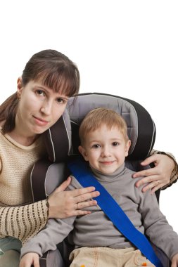 Safety car seat clipart