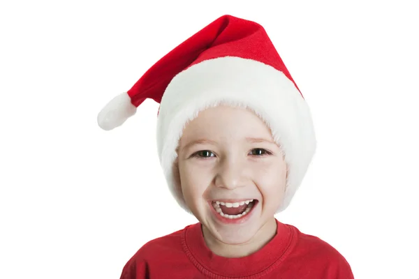 Noel Baba şapkası, çocuk — Stok fotoğraf
