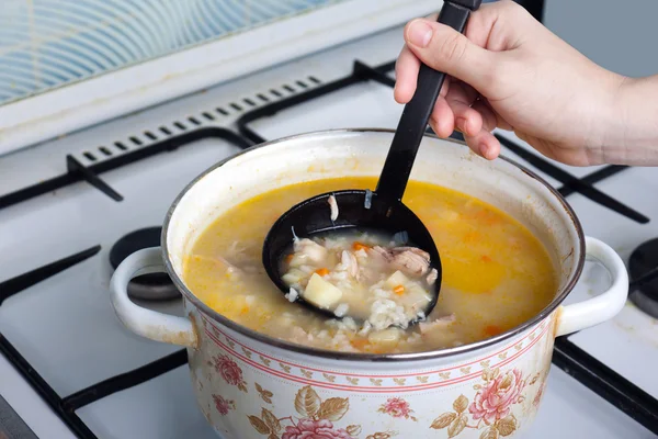 Supă de mâncare — Fotografie, imagine de stoc