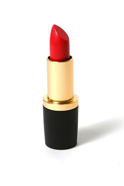 Roter Lippenstift isoliert auf weiß — Stockfoto