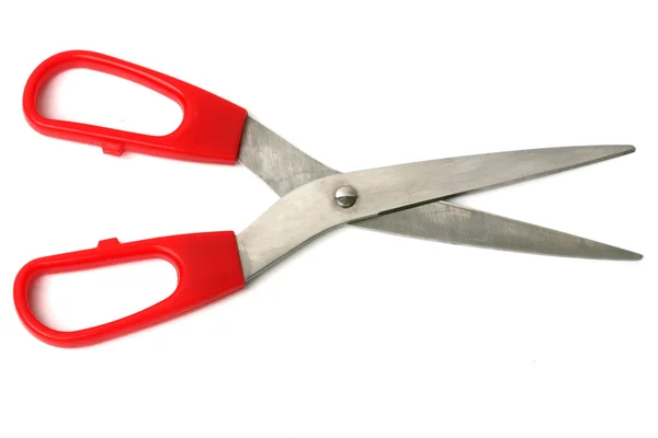 stock image Red open scissors