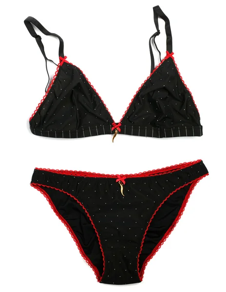Black bra and panties — Stock Photo, Image