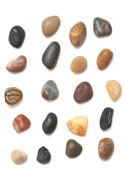 Pedras isoladas em branco — Fotografia de Stock