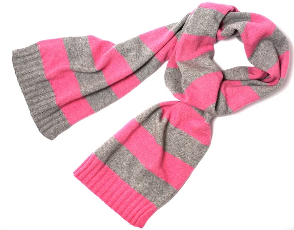 Roze en grijze sjaal — Stockfoto