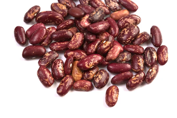 白で隔離される赤豆 — ストック写真