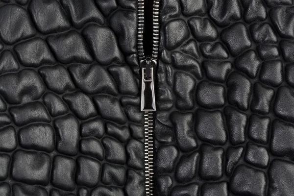 Textura de couro preto — Fotografia de Stock