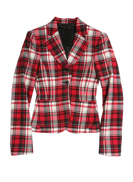 Red checkered jacket — Stock Photo, Image