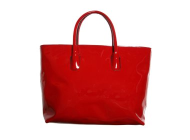 Red tote bag clipart