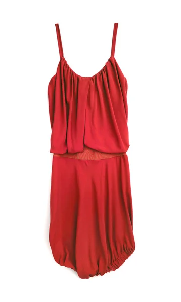 赤いイブニング ドレス — ストック写真