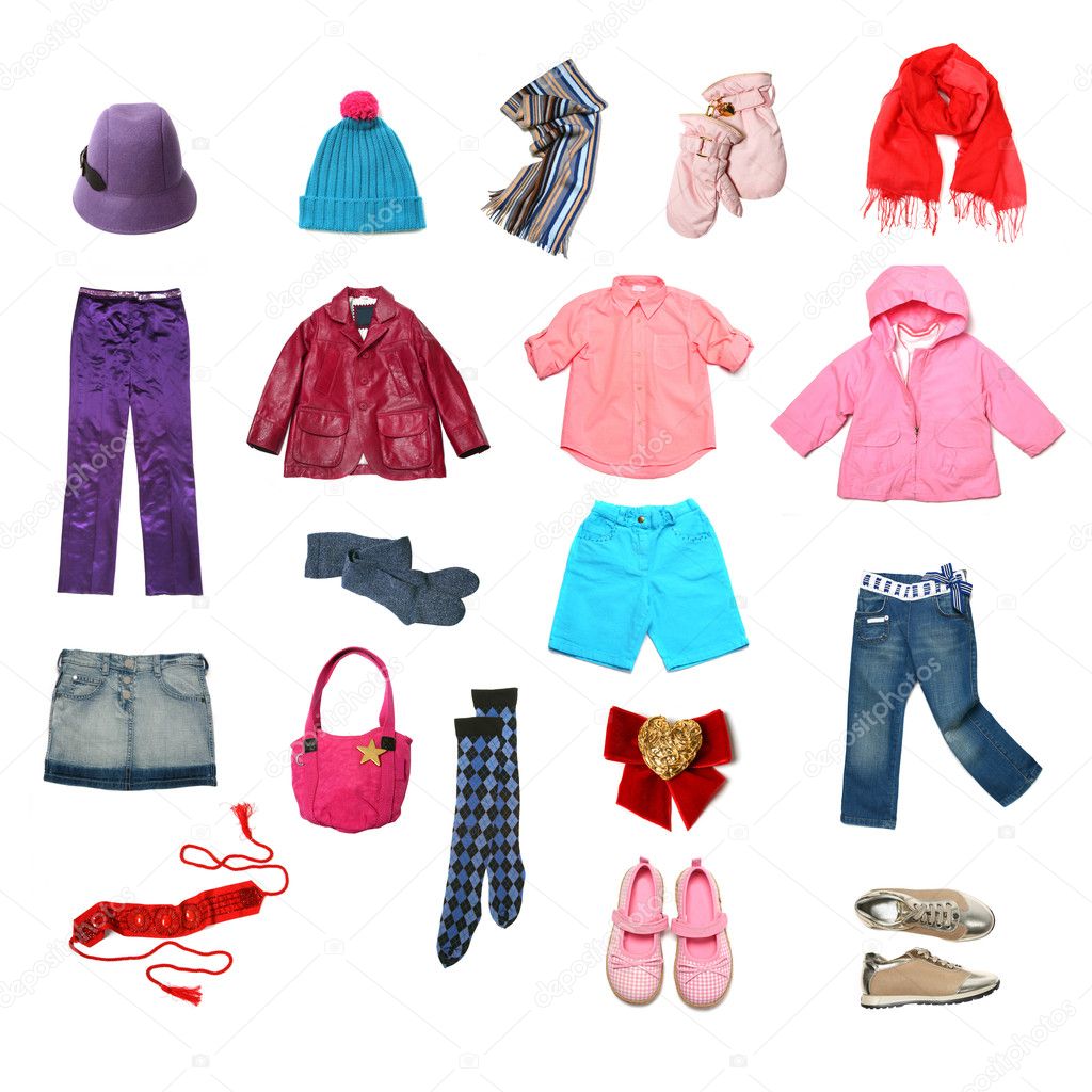 Kids clothes set — Stock Photo © kadroff #1132025