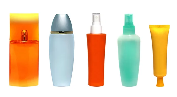 Conjunto de garrafas cosméticas — Fotografia de Stock