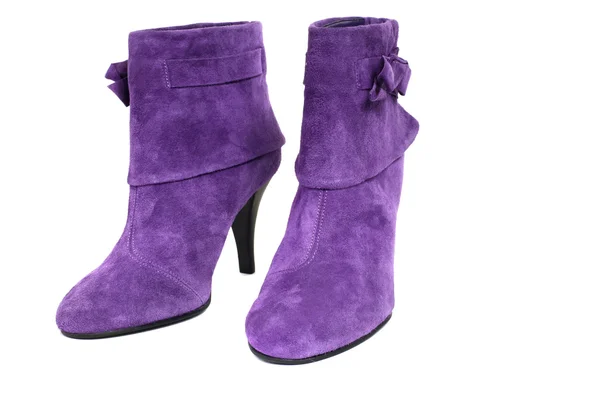 Violett mocka boot — Stockfoto