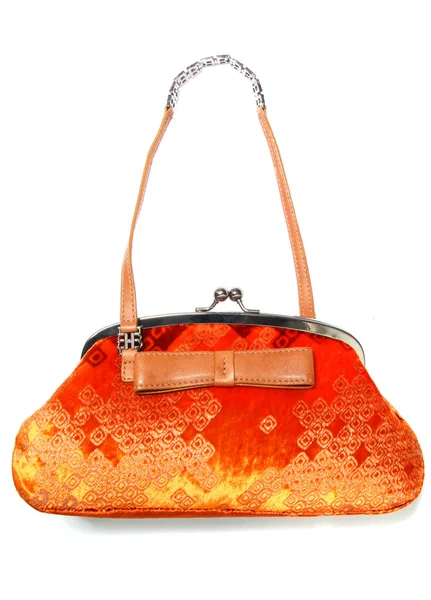 Bolso naranja brillante — Foto de Stock