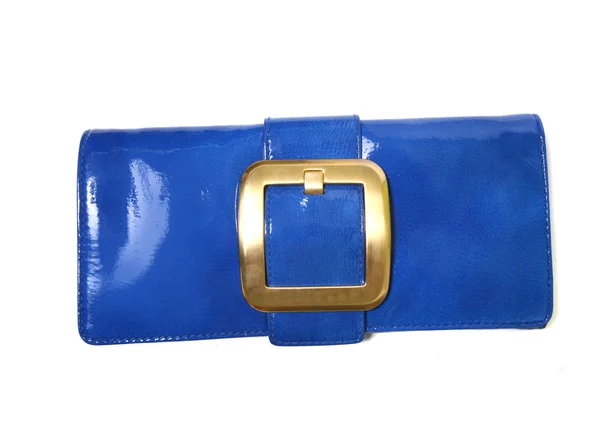 Mavi lüks çanta — Stok fotoğraf