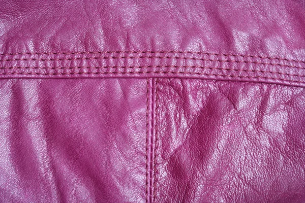 Textur aus lila Leder — Stockfoto