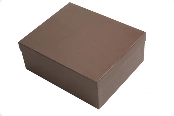 Kahverengi kapalı kutu — Stok fotoğraf