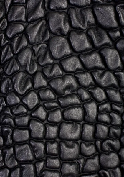 Textura de cuero negro — Foto de Stock