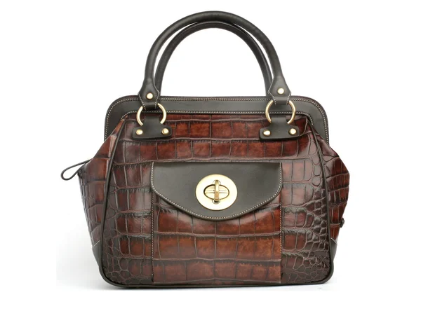 Brown leather bag — Stock Photo, Image