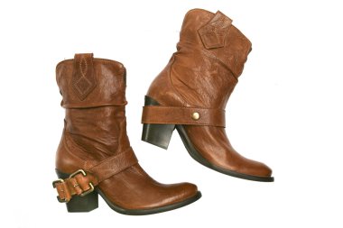 Brown boots clipart