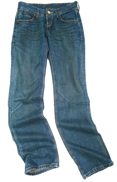 Jeans isolerad på vit — Stockfoto