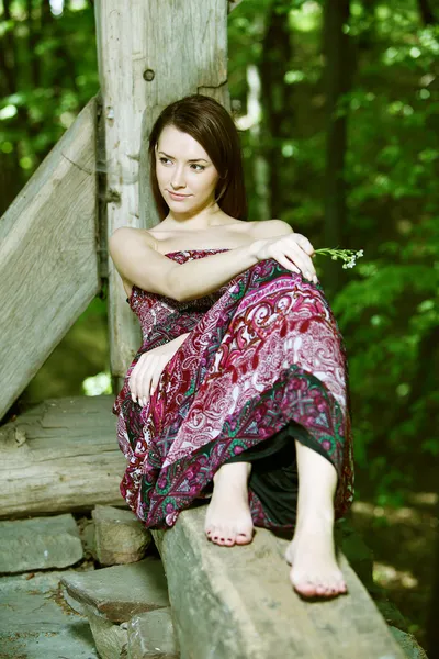 stock image Beautiful young woman