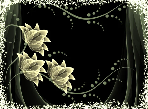 Transparent flowers — Stock Photo, Image