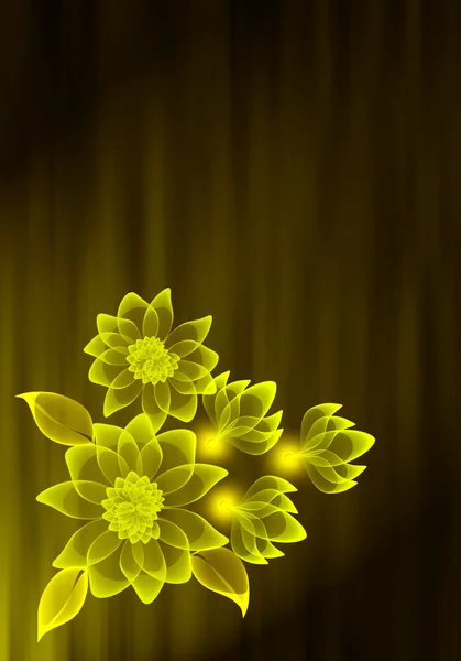 Transparente Blumen — Stockfoto