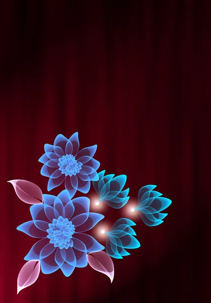 Flores transparentes — Fotografia de Stock
