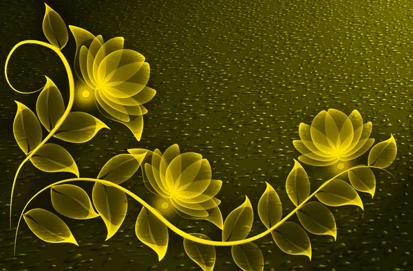 Flori transparente — Fotografie, imagine de stoc