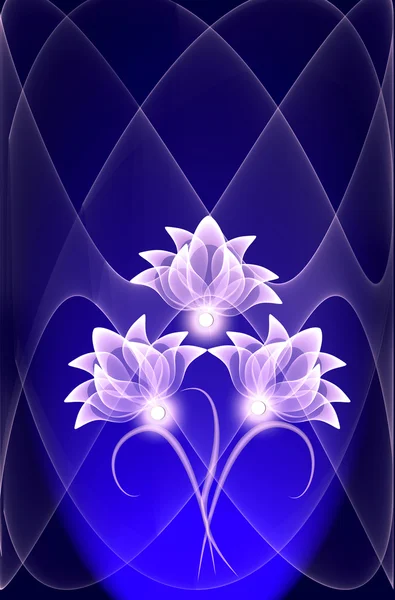 Flori transparente — Fotografie, imagine de stoc