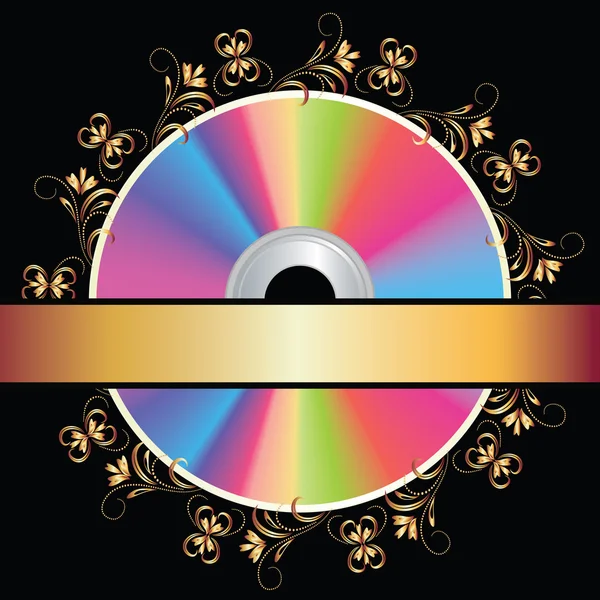 stock vector Background with DVD disk.