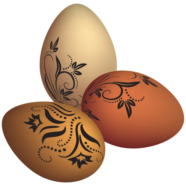 Easter eggs. — Stock Vector