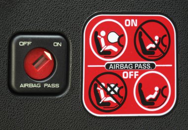 Airbag instruction clipart