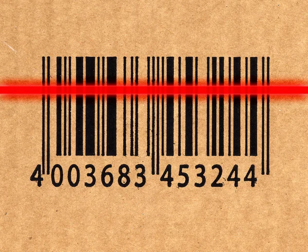 Barcode und Laserleser — Stockfoto