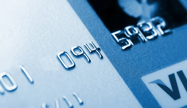 Detalhe do cartão de crédito — Fotografia de Stock
