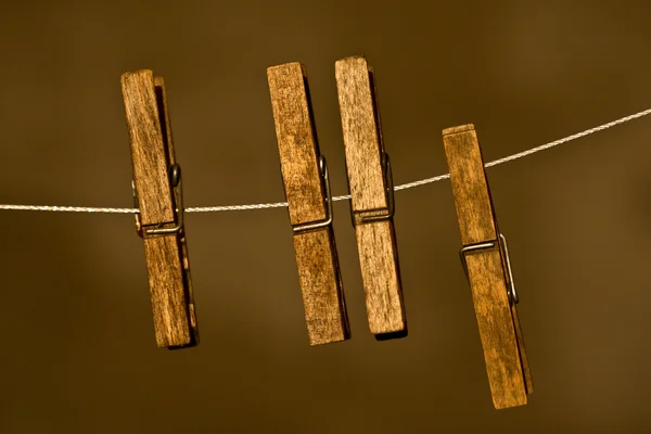Wood Clothespins — Stock Photo, Image