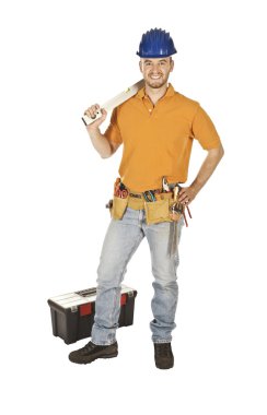 Mantool with spirit level clipart